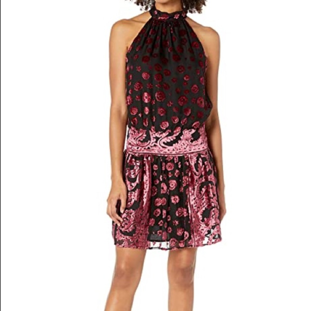 RAMY BROOK Naima Velvet Burnout Short Dress NWT S - Picture 2 of 6